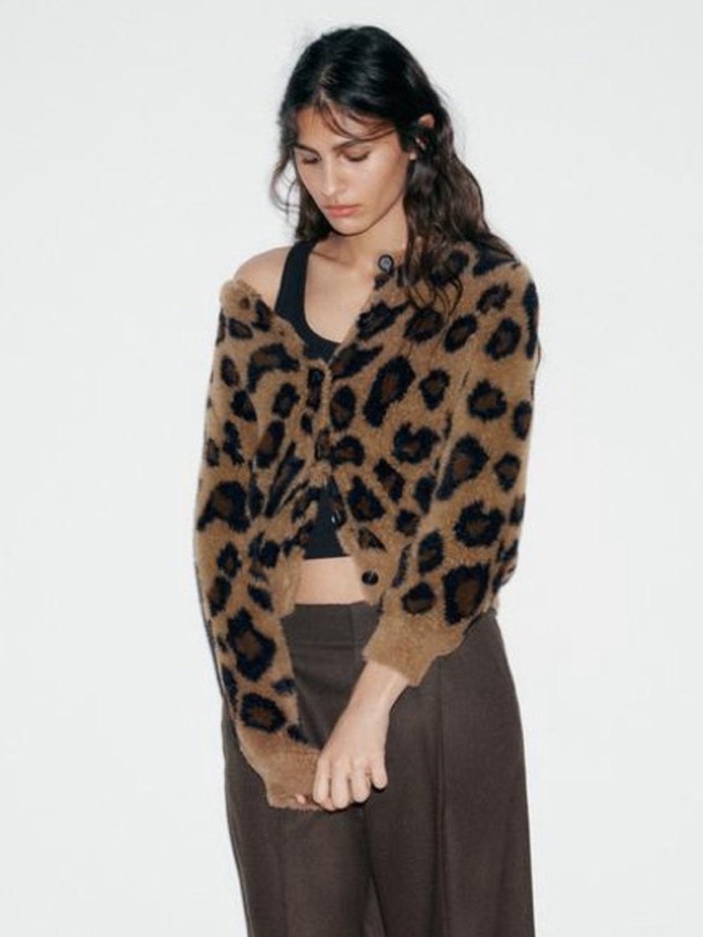 ZARA Leopard Cardigan, NWT - Picture 7 of 16